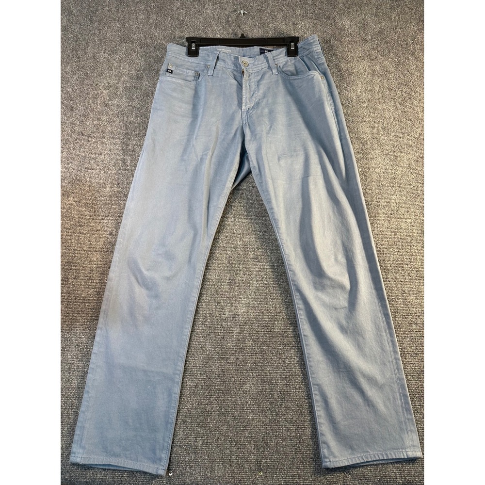 AG Adriano Goldschmied The Graduate Tailored Leg Blue Grey Pants 31x32